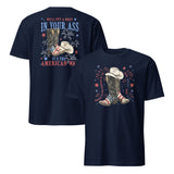 Patriotic Cowboy Boots Shirt in navy