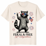 Patriotic raccoon gift shirt for 2026 America 250 celebration