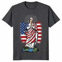 Patroness Of The USA Blessed Virgin Mary Catholic Art T Shirt | Cuccico