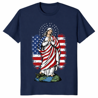Patroness Of The USA Blessed Virgin Mary Catholic Art T Shirt | Cuccico