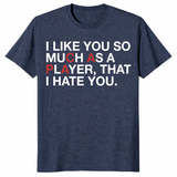 PCA player rivalry shirt in heather navy