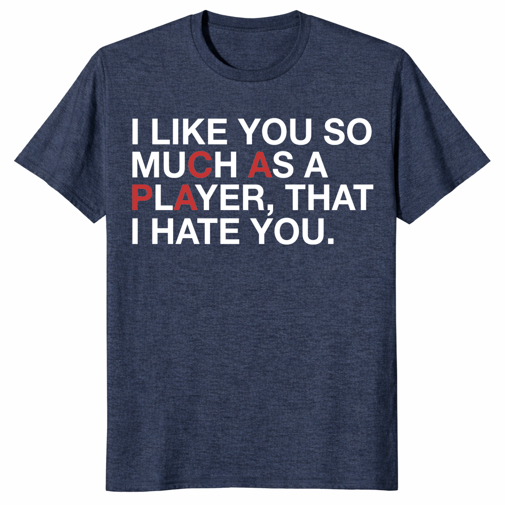 PCA player rivalry shirt in heather navy