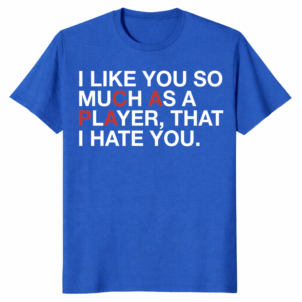 PCA player rivalry shirt in royal blue