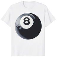Peaches’ 8 Ball Graphic Tee — Peach 8 Ball Print T-Shirt | Cuccico