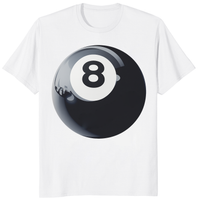 Peaches’ 8 Ball Graphic Tee — Peach 8 Ball Print T-Shirt | Cuccico