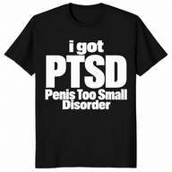 Penis too small disorder shirt in black