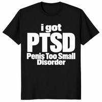 Penis too small disorder shirt in black
