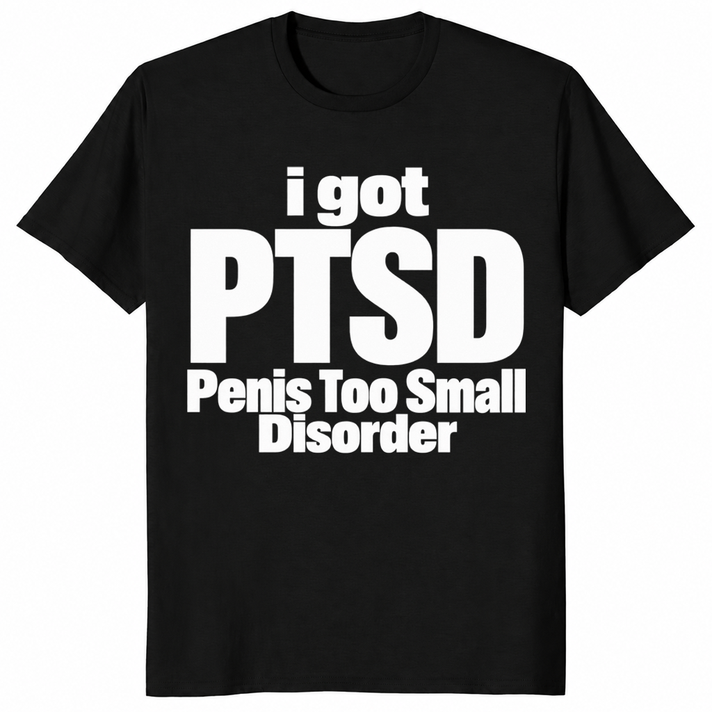 Penis too small disorder shirt in black
