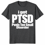Penis too small disorder shirt in dark heather grey