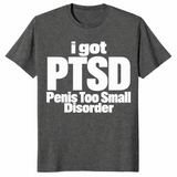 Penis too small disorder shirt in dark heather
