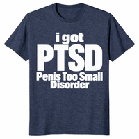 Penis too small disorder shirt in heather navy