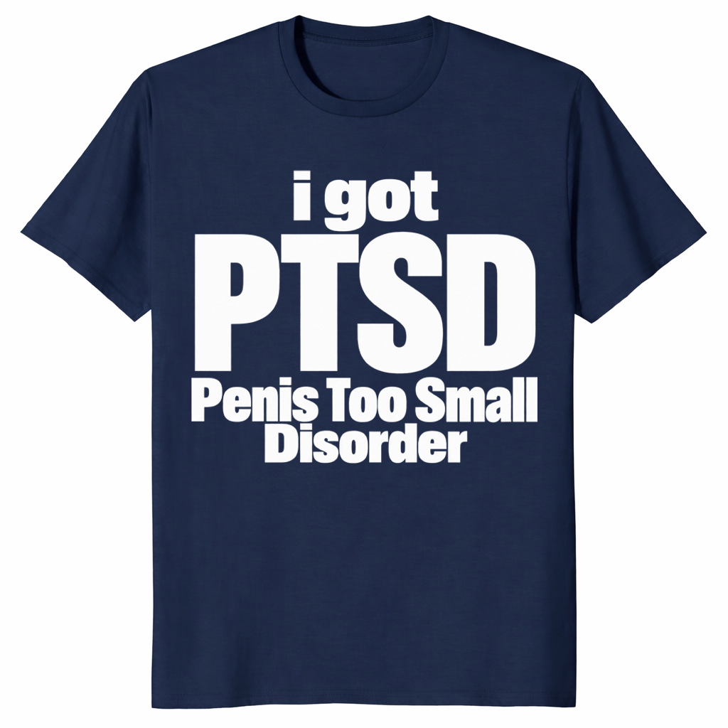 Penis too small disorder shirt in navy