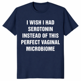 Funny Vaginal Microbiome T Shirt with bold white text design
