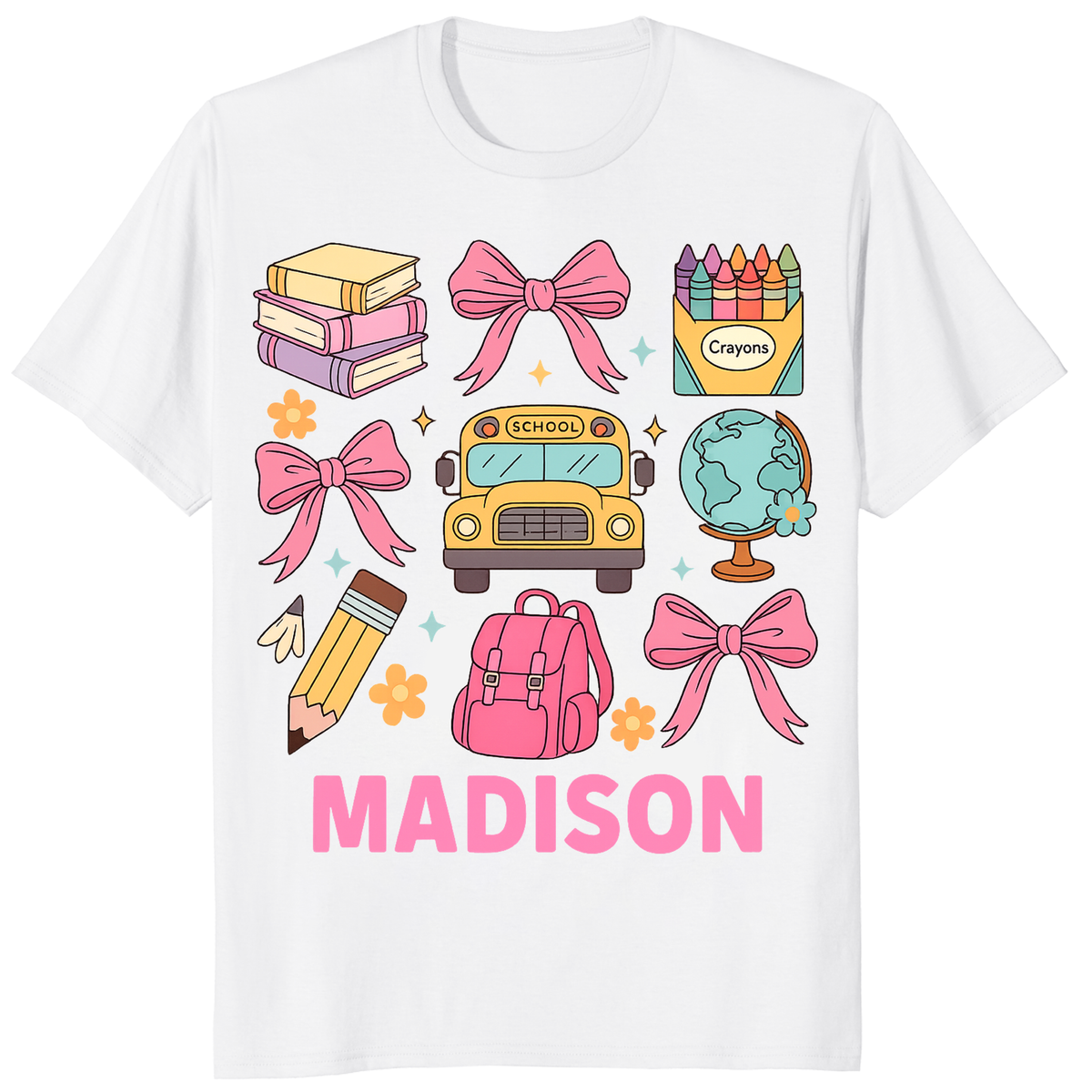 Personalized Back to School Shirt for Girls – First Day Custom Tee | Cuccico | Cuccico Design