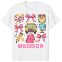 Personalized Back to School Shirt for Girls – First Day Custom Tee | Cuccico | Cuccico Design