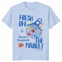 Personalized farmers market bachelorette shirt for bride and bridal party