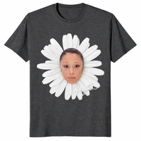Petal Meme Shirt in dark heather grey