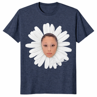 Petal Meme Shirt in heather navy