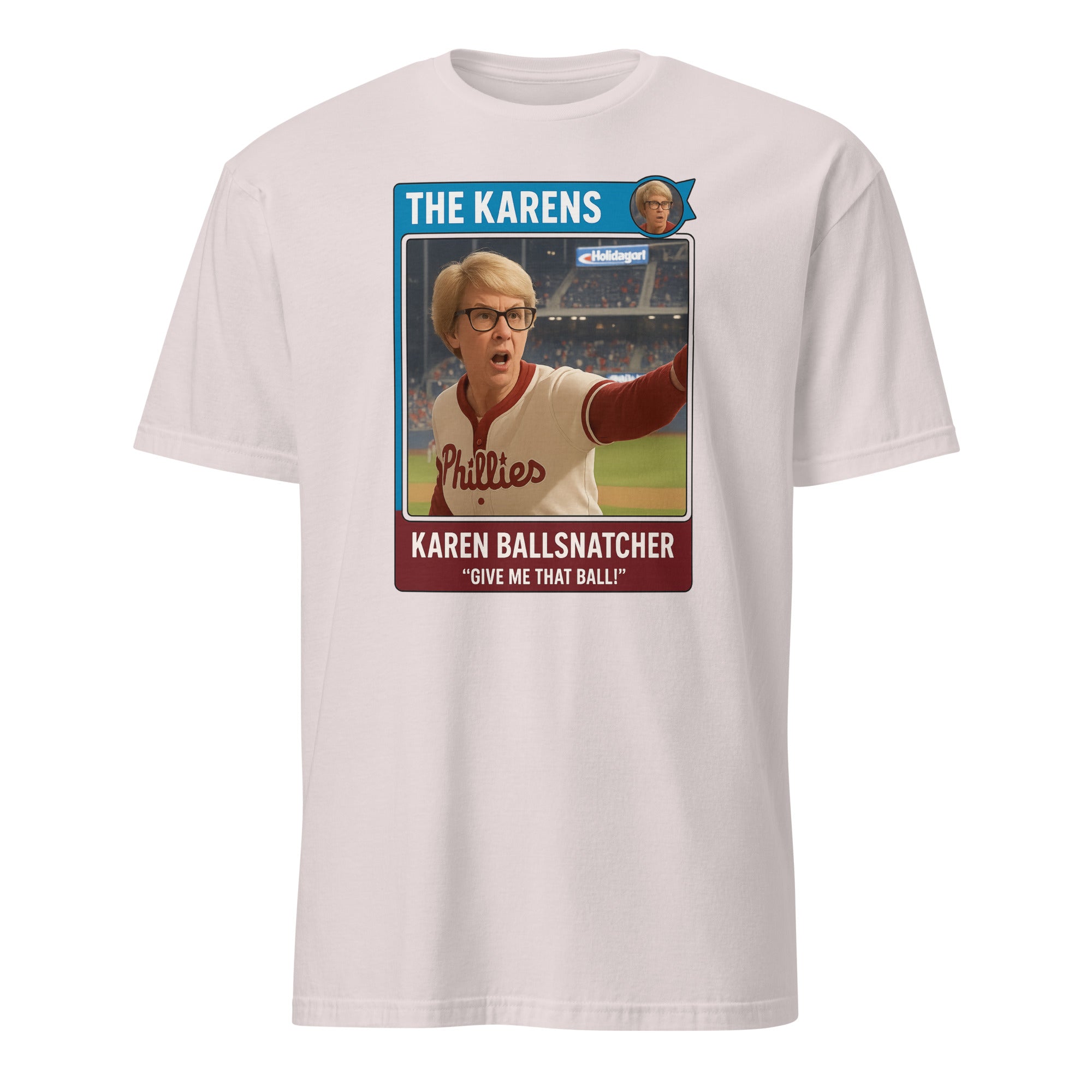 Philly Karen Ball Snatcher Shirt in Ice Grey with Give Me That Ball design by Cuccico