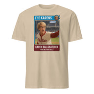 Philly Karen Ball Snatcher Shirt in Sand color with Give Me That Ball design by Cuccico