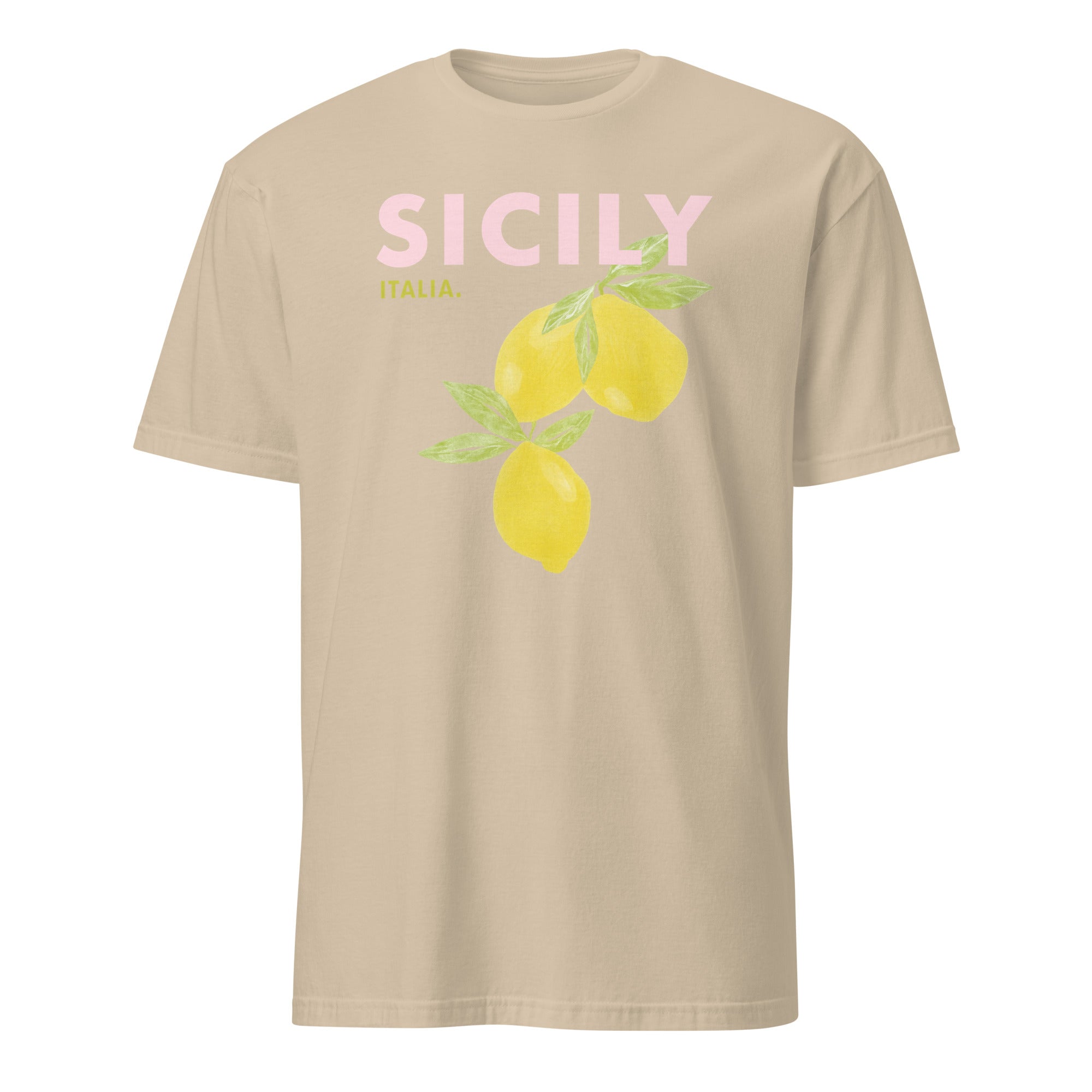 Cuccico Sicily graphic t-shirt in Sand color, August 2025 travel tee