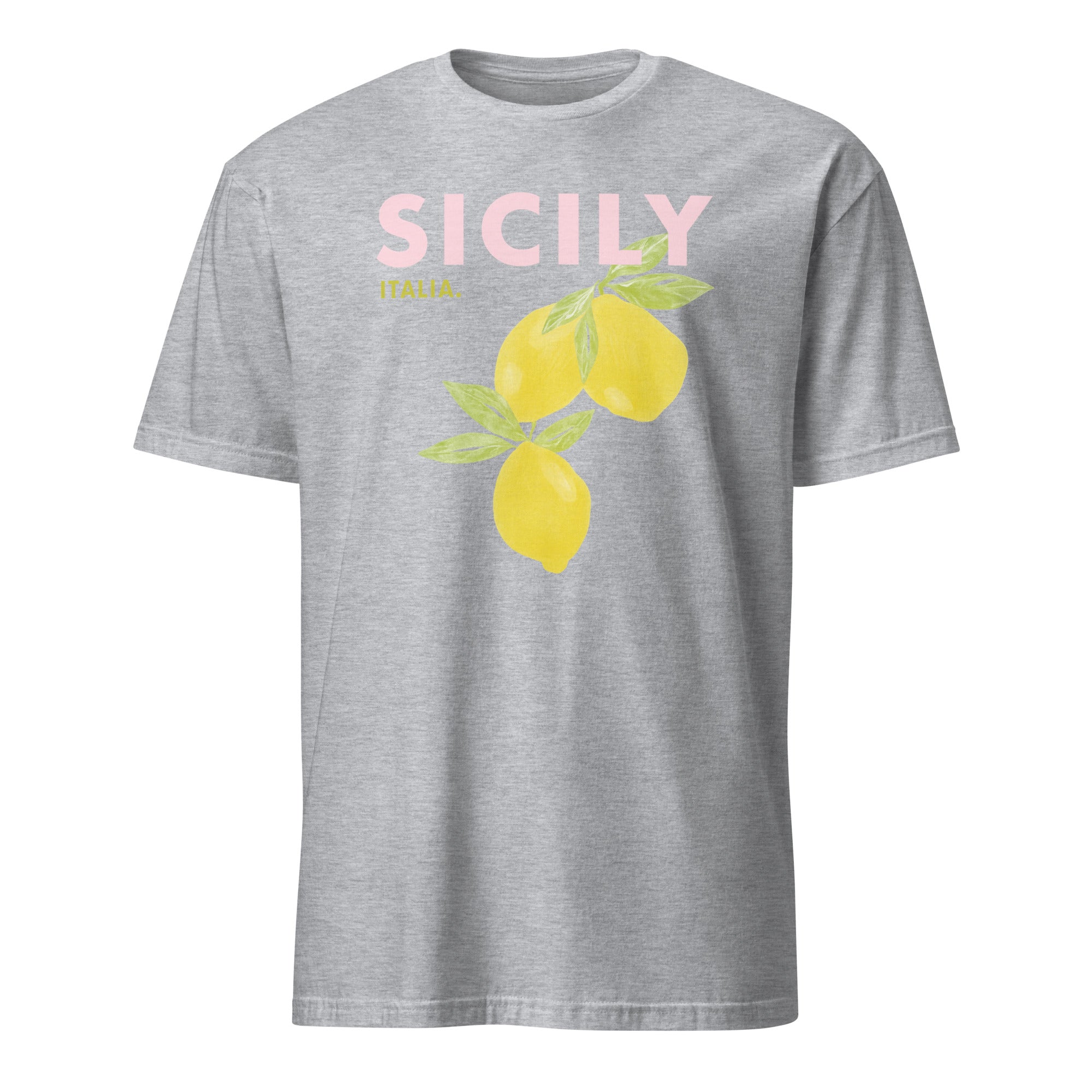 Cuccico Sicily graphic t-shirt in Sport Grey, vintage travel style