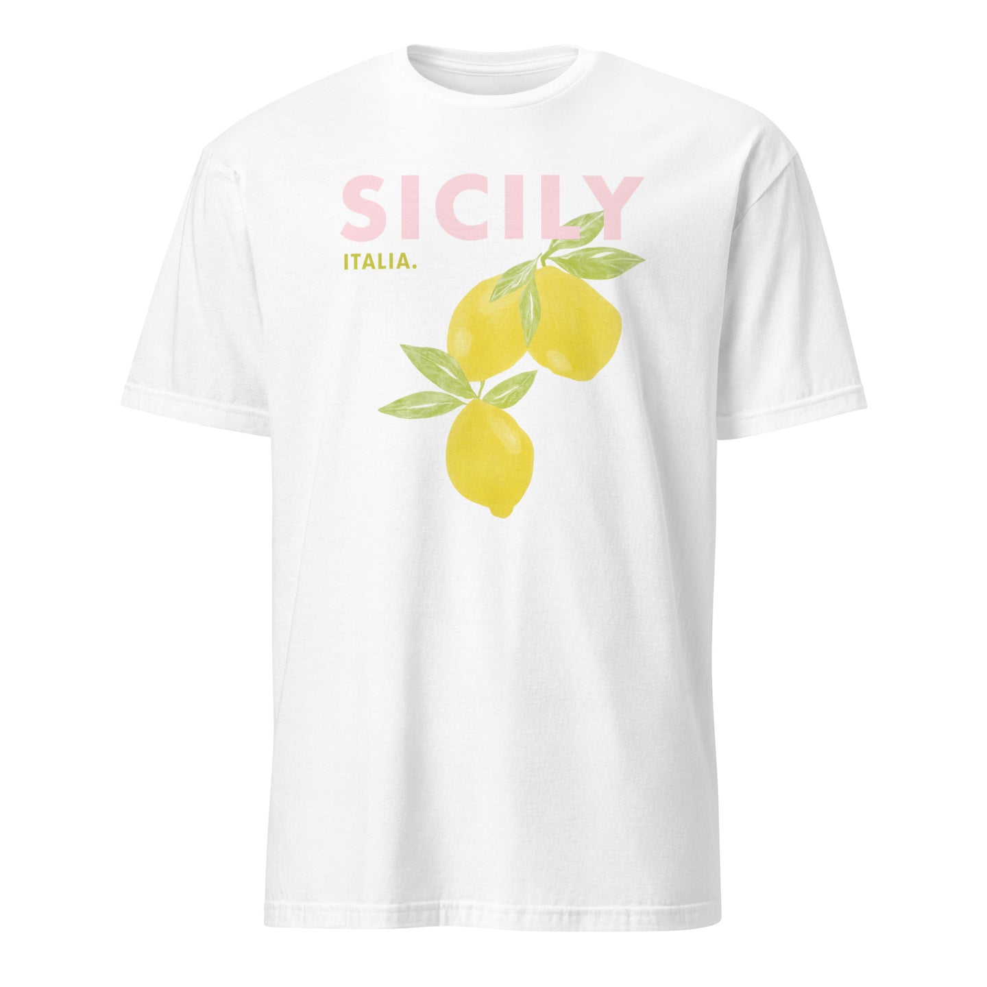 Cuccico Sicily graphic t-shirt in White, classic travel edition
