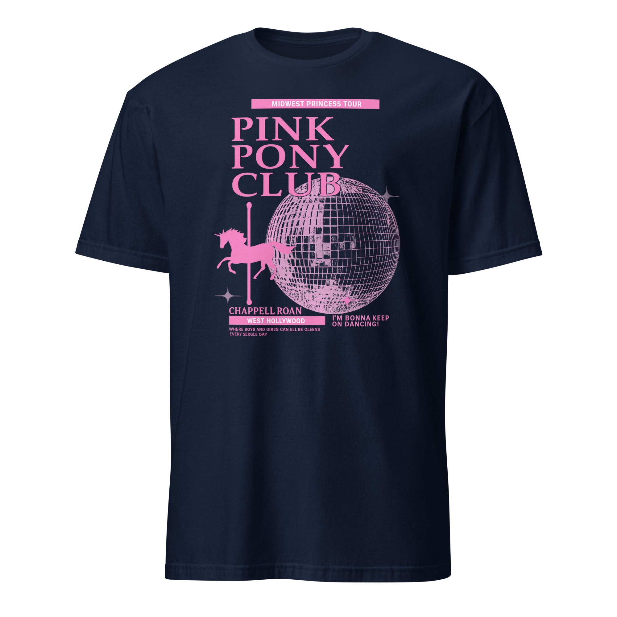 Navy Pink Pony Club Chappell Roan kids t-shirt by Cuccico