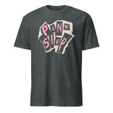 Pink Slip T-Shirt Freakier Friday design in dark heather by Cuccico