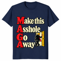Political satire shirt mockup with Make This Asshole Go Away slogan