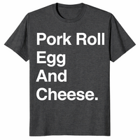 Pork Roll Egg And Cheese shirt dark heather grey