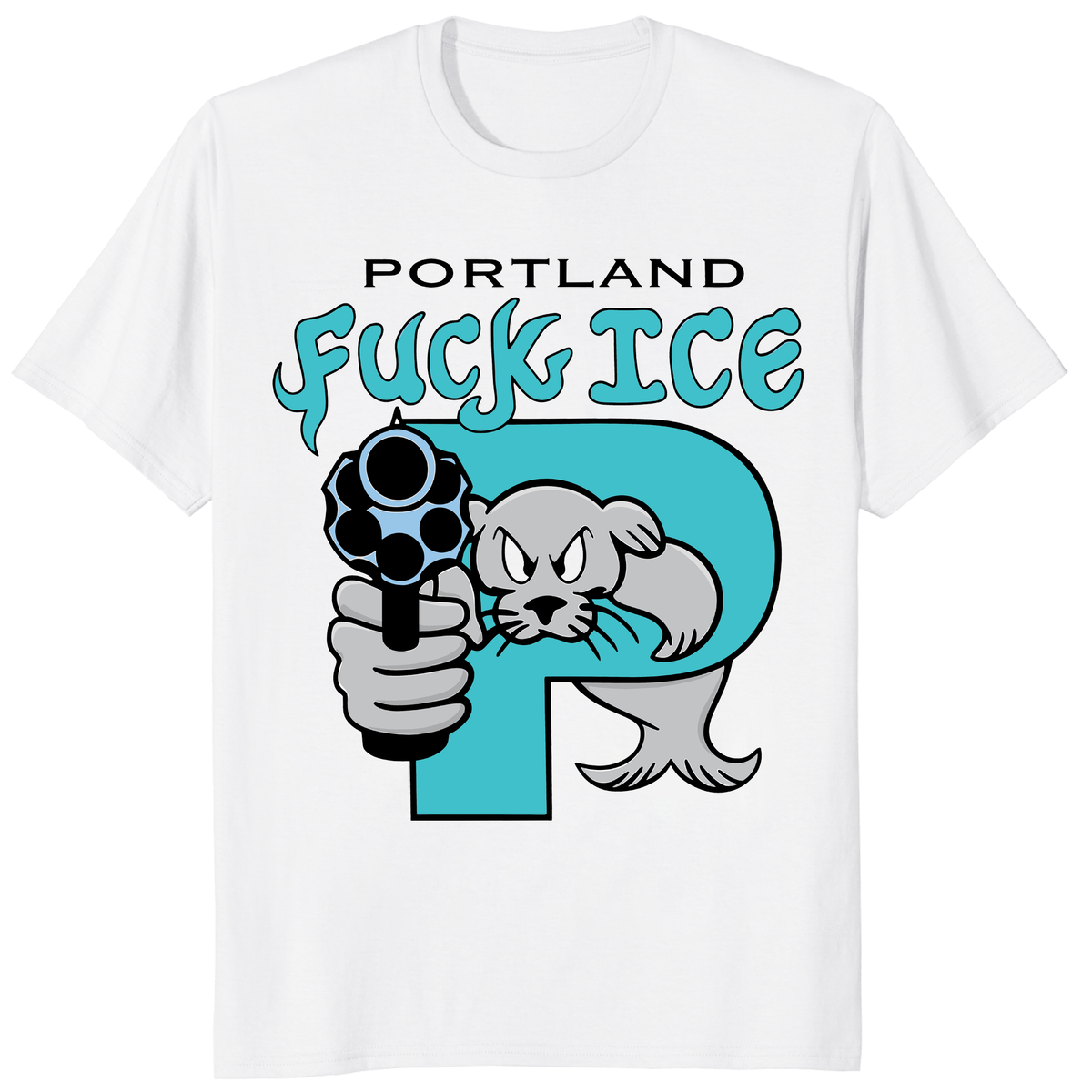 Portland Anti-ICE Protest T-Shirt | Graphic Portland Tee | Cuccico