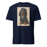 Praça da Alegria August 2025 Sónia’s Dog Print T-Shirt in Navy Blue by Cuccico