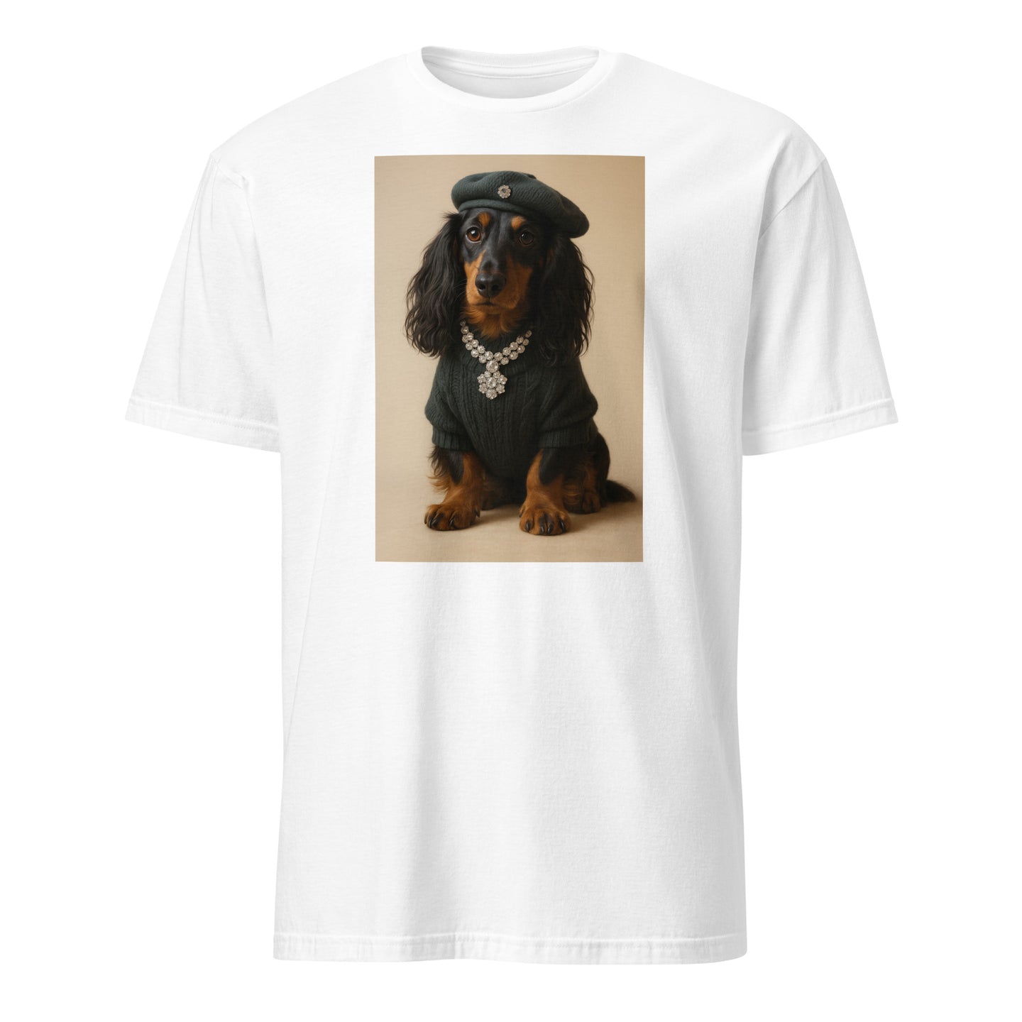 Praça da Alegria August 2025 Sónia’s Dog Print T-Shirt in White by Cuccico