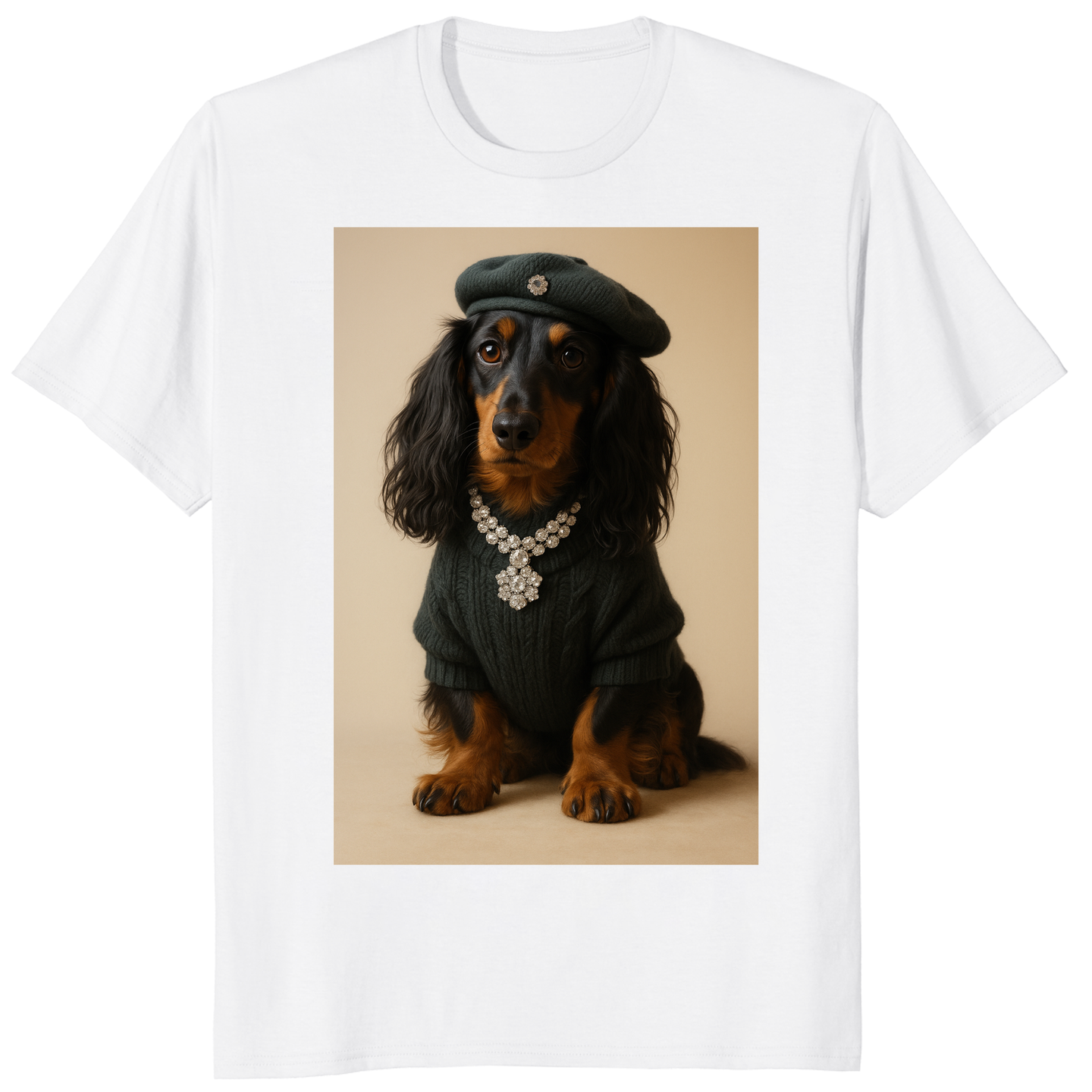 Praça da Alegria August 2025 Sónia’s Dog Print T-Shirt in White by Cuccico