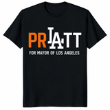 Pratt For Mayor Los Angeles 2026 T Shirt black campaign graphic tee