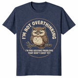 Pre-solving owl shirt heather navy