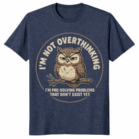 Pre-solving owl shirt heather navy