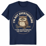 Pre-solving owl shirt in navy