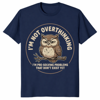 Pre-solving owl shirt in navy