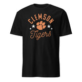 Pretty Clemson Tigers Paw T-Shirt in Black by Cuccico