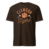 Pretty Clemson Tigers Paw T-Shirt in Dark Chocolate by Cuccico