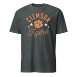 Pretty Clemson Tigers Paw T-Shirt in Dark Heather by Cuccico