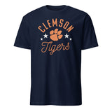 Pretty Clemson Tigers Paw T-Shirt in Navy by Cuccico