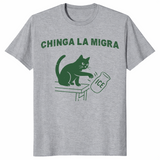 Pro Immigration Cat Shirt in sport grey
