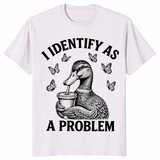 Problem duck shirt in ice grey