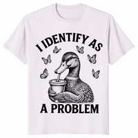 Problem duck shirt in ice grey