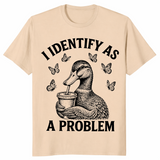 Problem duck shirt in sand