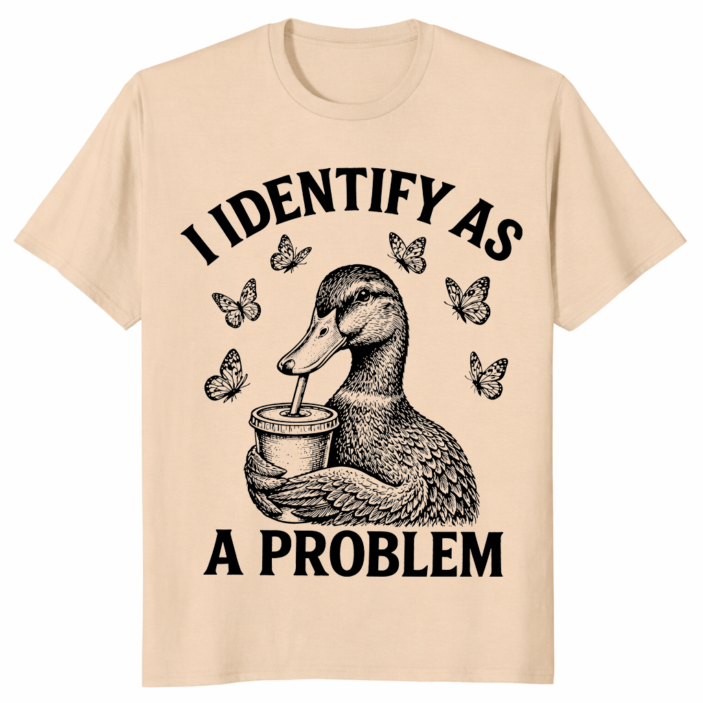 Problem duck shirt in sand
