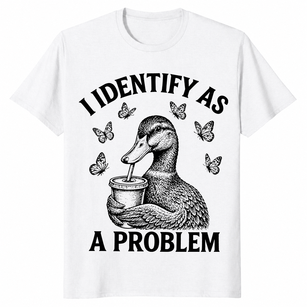 Problem duck shirt in white